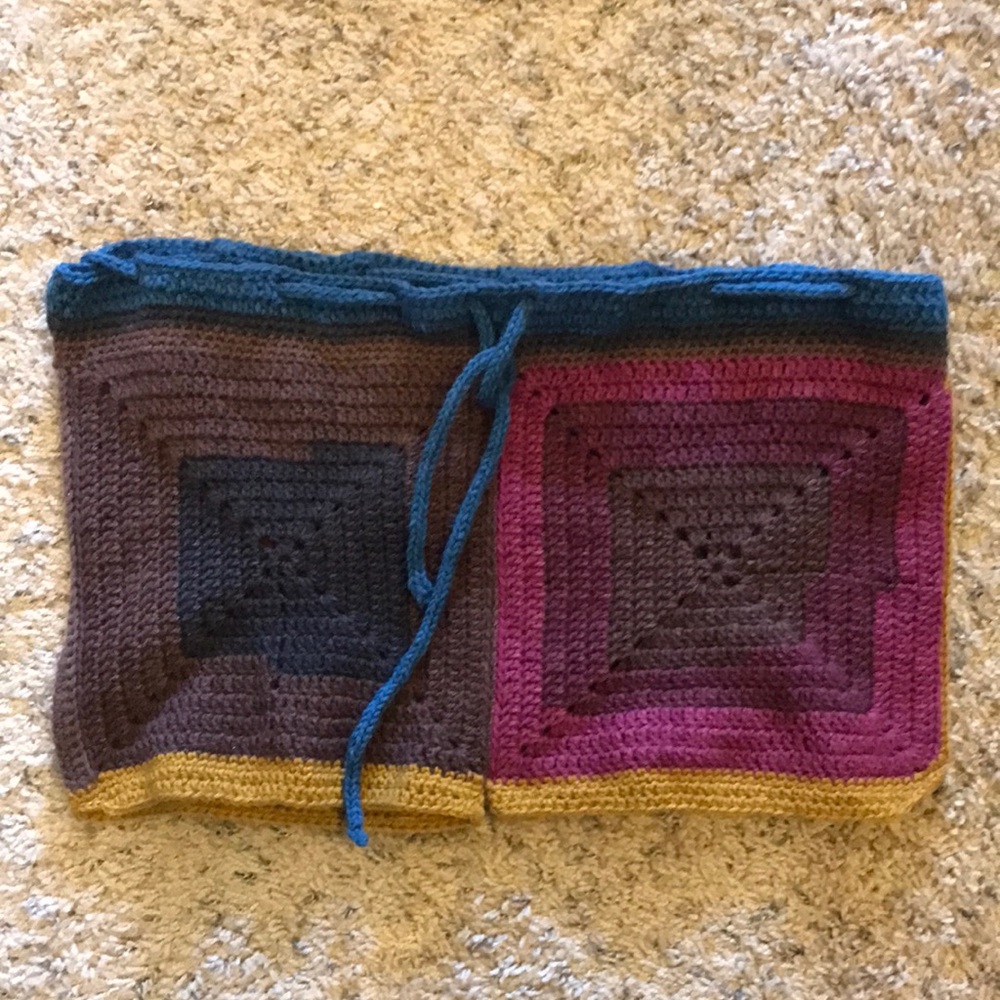Crochet shorts - boho acrylic yarn hand made